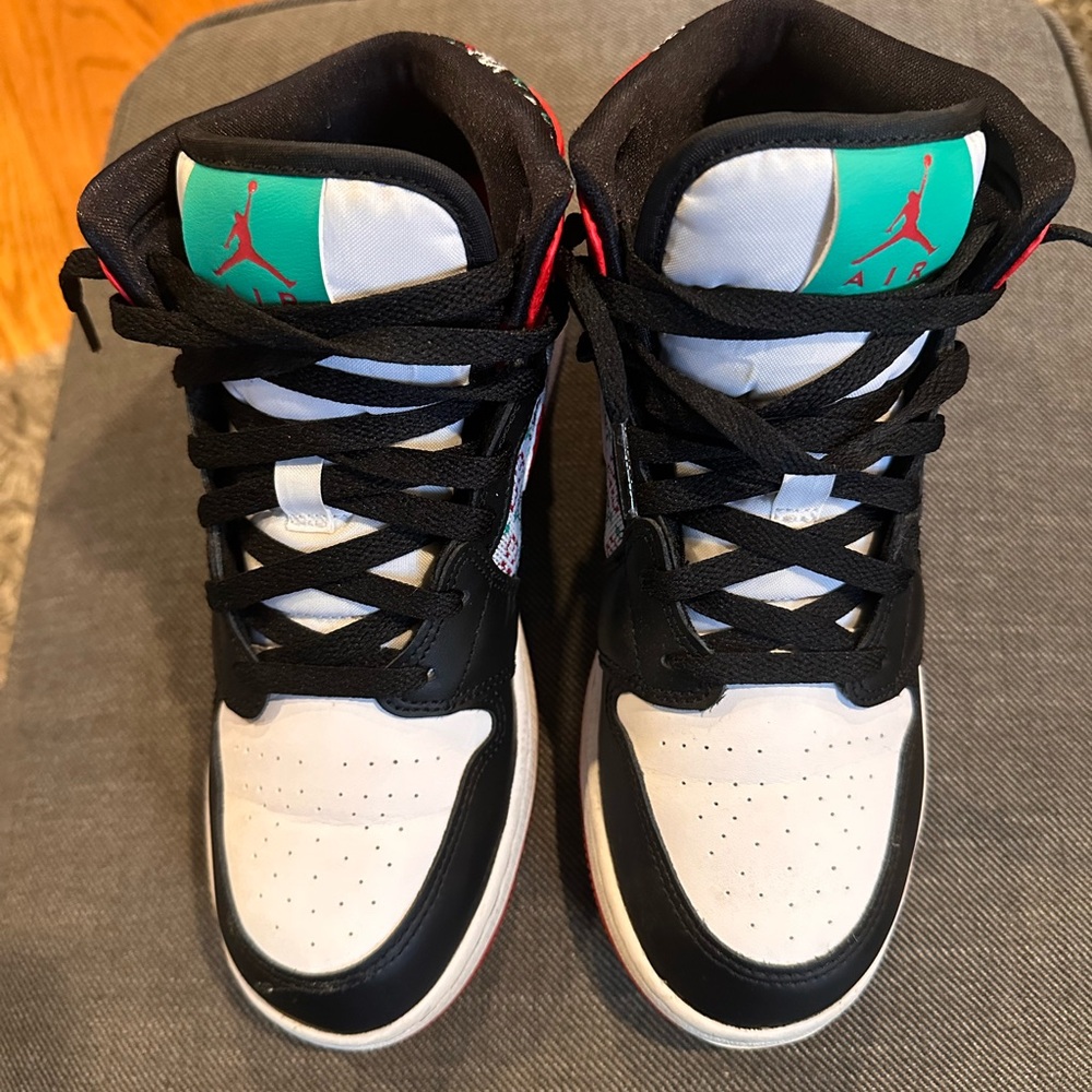 Air Jordan Black and White Sneakers